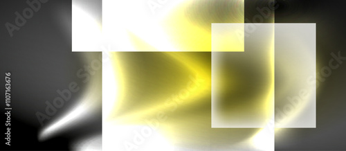 Dark neon colors with glass square shapes