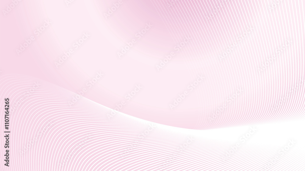 Light pink gradient background with curve line abstract vector image Light pink gradient background with curve line abstract vector image