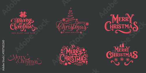 Merry Christmas Typography, Merry Christmas Design