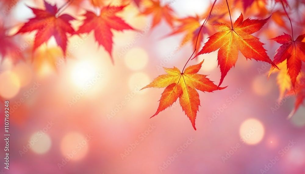 Golden autumn foliage paints the forest with vibrant hues of orange, red, and yellow Golden autumn foliage paints the forest with vibrant hues of orange, red, and yellow