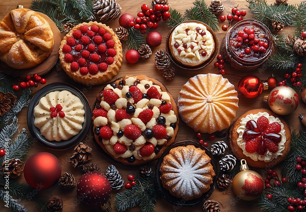 Variety of desserts on a table Variety of desserts on a table