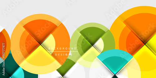 Target circle geometric abstract shapes. Vector Illustration For Wallpaper, Banner, Background, Card, Book Illustration, landing page