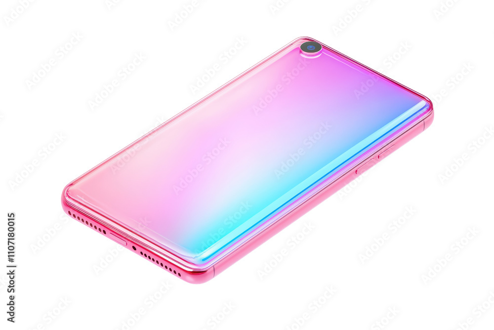 sleek pink smartphone with gradient design, showcasing modern technology and style. Perfect for tech enthusiasts and fashion forward individuals. isolated on transparent background sleek pink smartphone with gradient design, showcasing modern technology and style. Perfect for tech enthusiasts and fashion forward individuals. isolated on transparent background