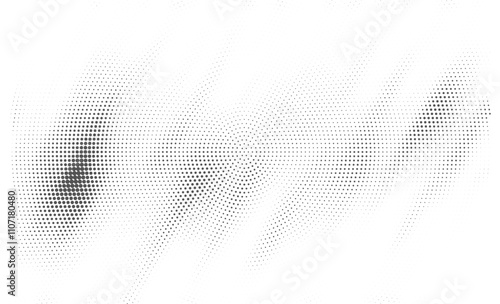 Dotted gradient halftone line background. Horizontal seamless dots pattern in pop art style. Abstract modern stylish texture. Vector illustration