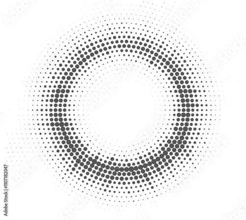 Set of Multiple circles starburst shapes seamless dots pattern in pop art style. Abstract modern stylish texture. Vector illustration geometric pattern.