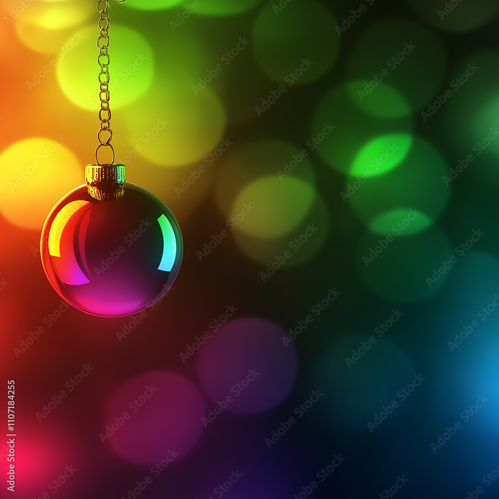 Fototapeta premium red christmas ball