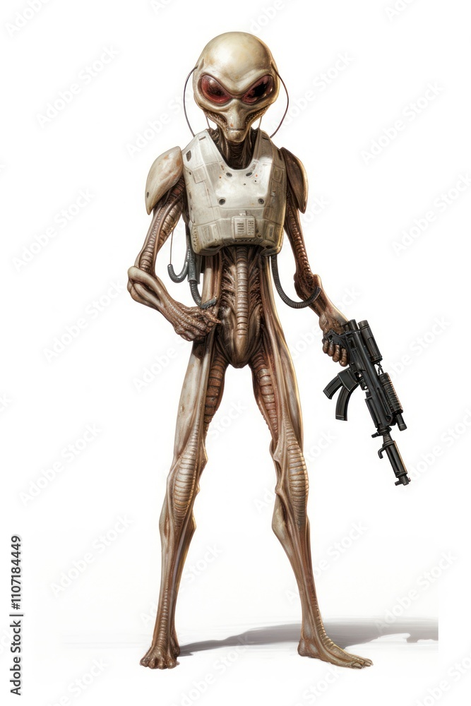 Aliens adult white background portrait. Aliens adult white background portrait.