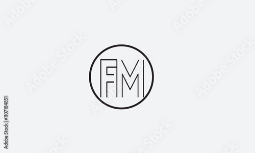 FM, MF , F , M , Abstract Letters Logo Monogram Free Download FM, MF , F , M , Abstract Letters Logo Monogram - GFXLoad