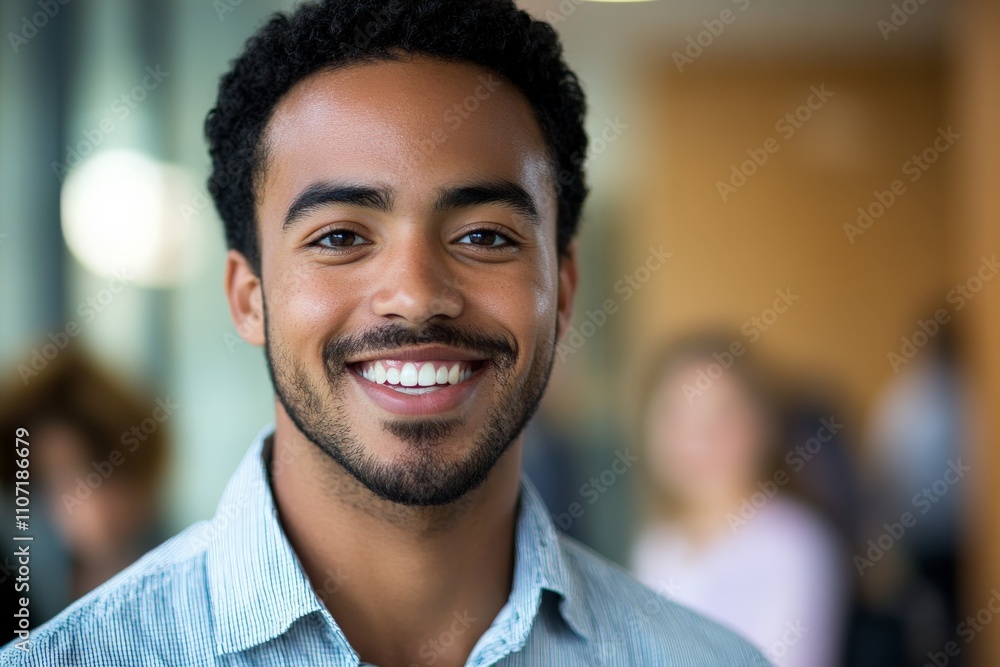 A smiling young man in a casual setting, radiating positivity and confidence, representing the essence of youthfulness, connection, and the vibrancy of modern life. A smiling young man in a casual setting, radiating positivity and confidence, representing the essence of youthfulness, connection, and the vibrancy of modern life.
