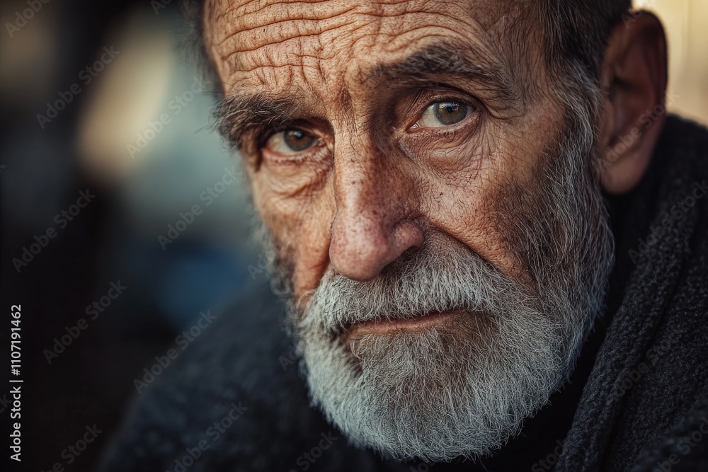An elderly man with a weathered face and wise expression conveys a sense of life experience and depth, inviting viewers to reflect on the passage of time and human resilience. An elderly man with a weathered face and wise expression conveys a sense of life experience and depth, inviting viewers to reflect on the passage of time and human resilience.