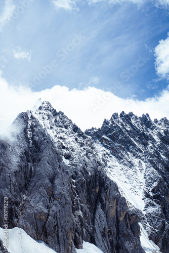 Wallpaper Mural snow covered mountains Torontodigital.ca