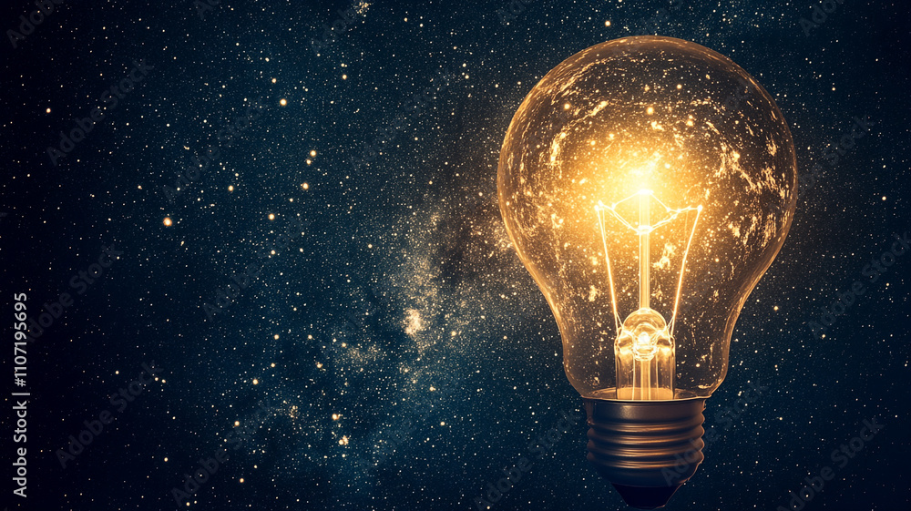 Glowing electric bulb isolated on black background, symbolizing bright ideas and innovative solutions Glowing electric bulb isolated on black background, symbolizing bright ideas and innovative solutions