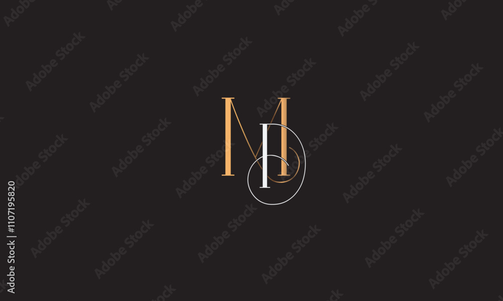 MD, DM , D , M , Abstract Letters Logo Monogram MD, DM , D , M , Abstract Letters Logo Monogram