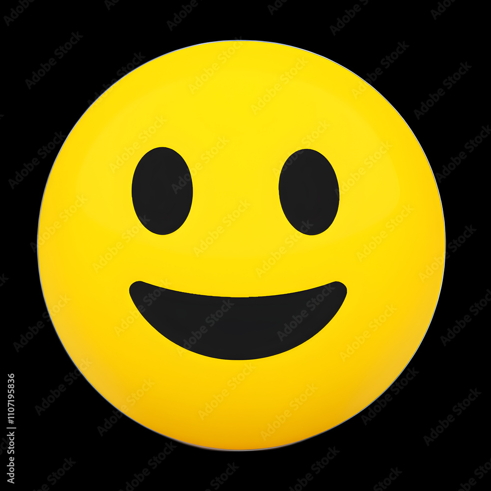 Fototapeta premium Express Yourself: Popular Emoticons and Birthday Smiley High-quality Emojis. Generative AI.