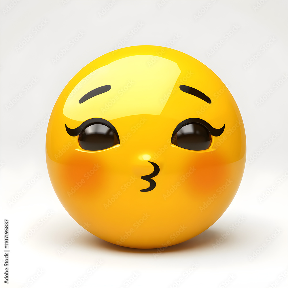 Fototapeta premium Express Yourself: Popular Emoticons and Birthday Smiley High-quality Emojis. Generative AI.