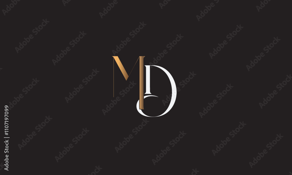 MD, DM , D , M , Abstract Letters Logo Monogram MD, DM , D , M , Abstract Letters Logo Monogram