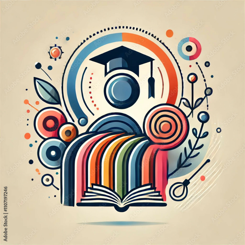 Fototapeta premium Education Symbol Illustration