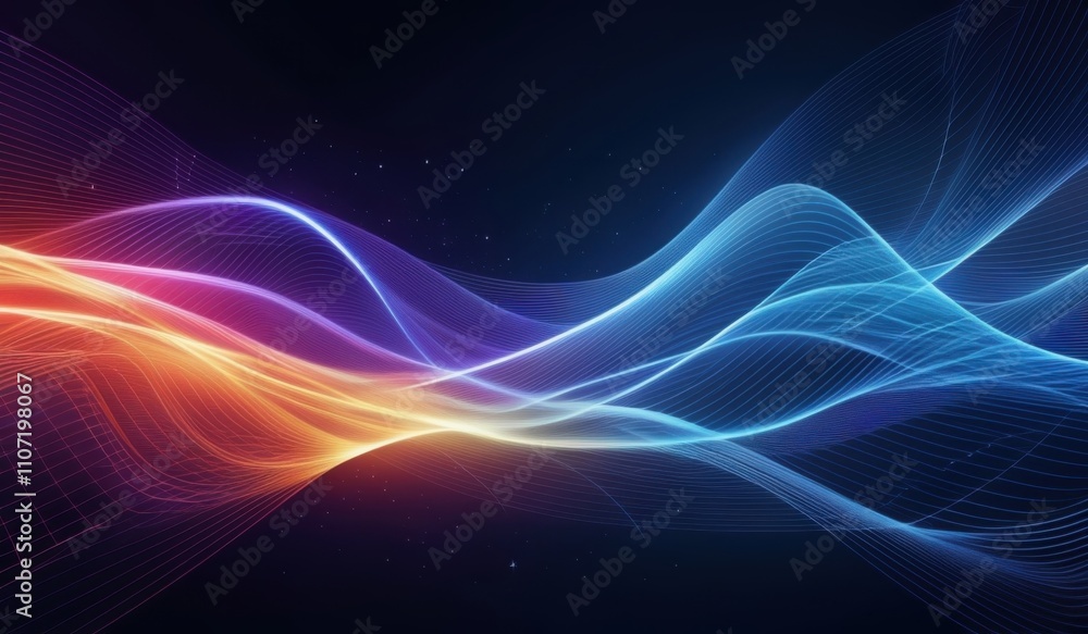 Obraz premium a colorful abstract background with lines and waves