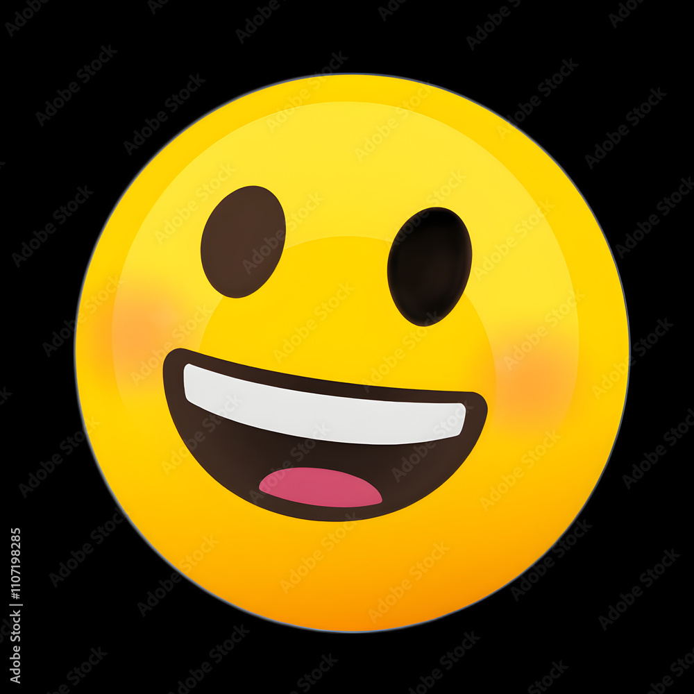 Fototapeta premium Express Yourself: Popular Happy Emoticons Smiley High-quality Emojis. Generative AI.
