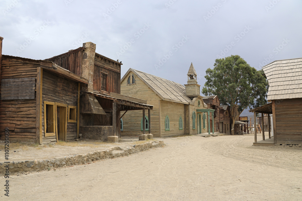 almería poblado del oeste iglesia escenario de peliculas de vaqueros western 4M0A5960-as24 almería poblado del oeste iglesia escenario de peliculas de vaqueros western 4M0A5960-as24