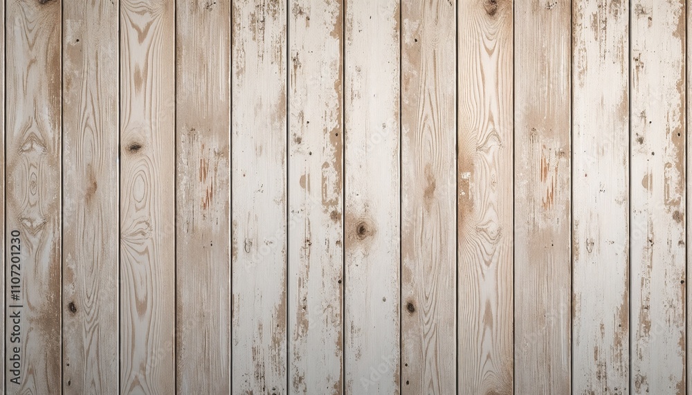 Fototapeta premium Weathered wooden planks with light color for rustic background and interior design