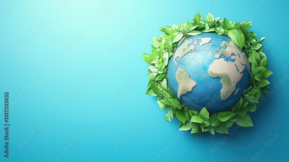 Green planet Earth promotes eco-awareness. Green planet Earth promotes eco-awareness.