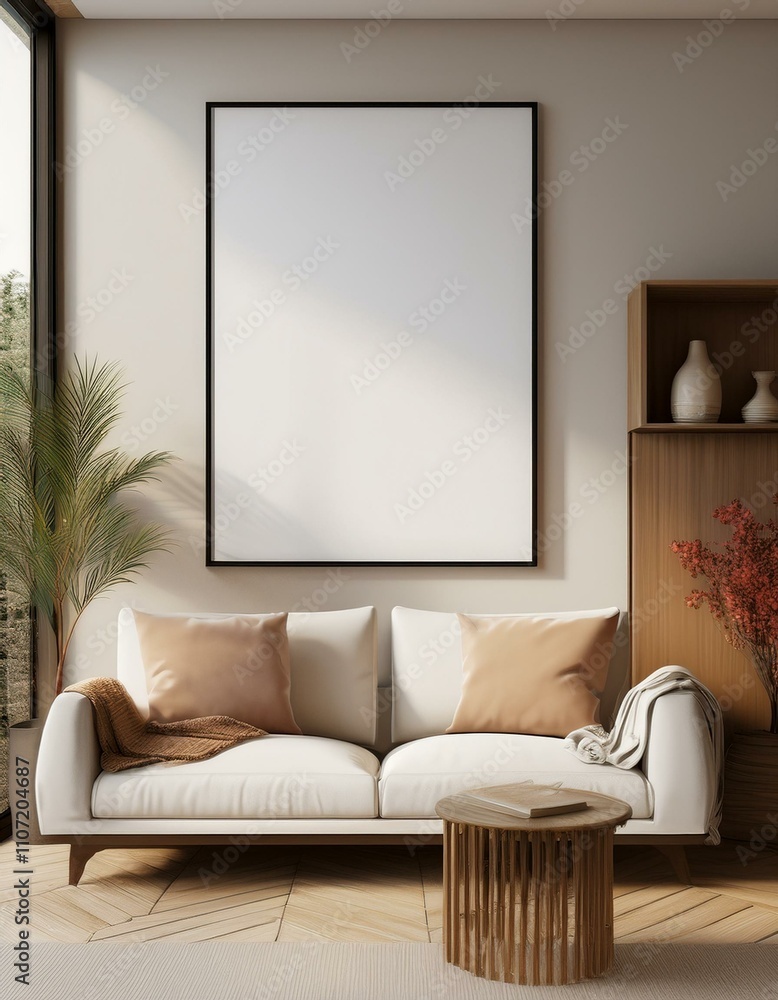 Fototapeta premium Interior Mockup Design Your Dream Home