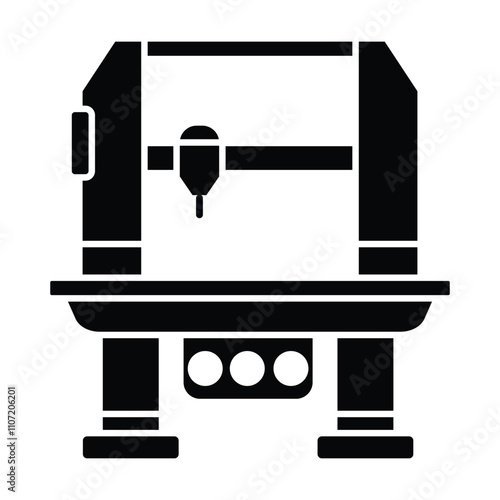 Factory Machine icon vector on white background
