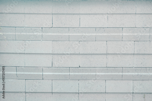 White brick wall for background or texture usage as a backdrop design photo