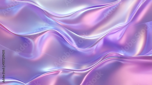 Ultraviolet and pearl vapor waves with crystalline transparency in a celestial-lit digital background. Ethereal composition for futuristic wellness and meditation themes. High resolution.