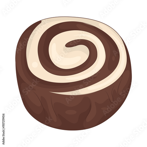 Illustration of Chocolate bonbon 