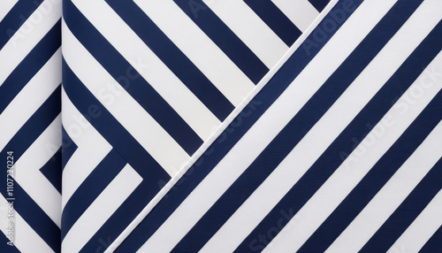 Wallpaper Mural Classic navy stripes on a white canvas for stylish background designs Torontodigital.ca