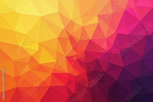 Colorful geometric polygonal background with vibrant gradient shades.