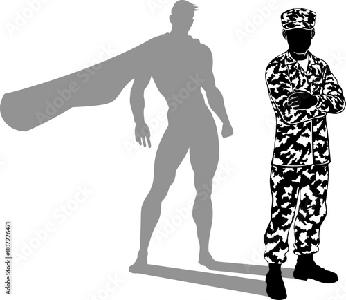 A super hero military army ...