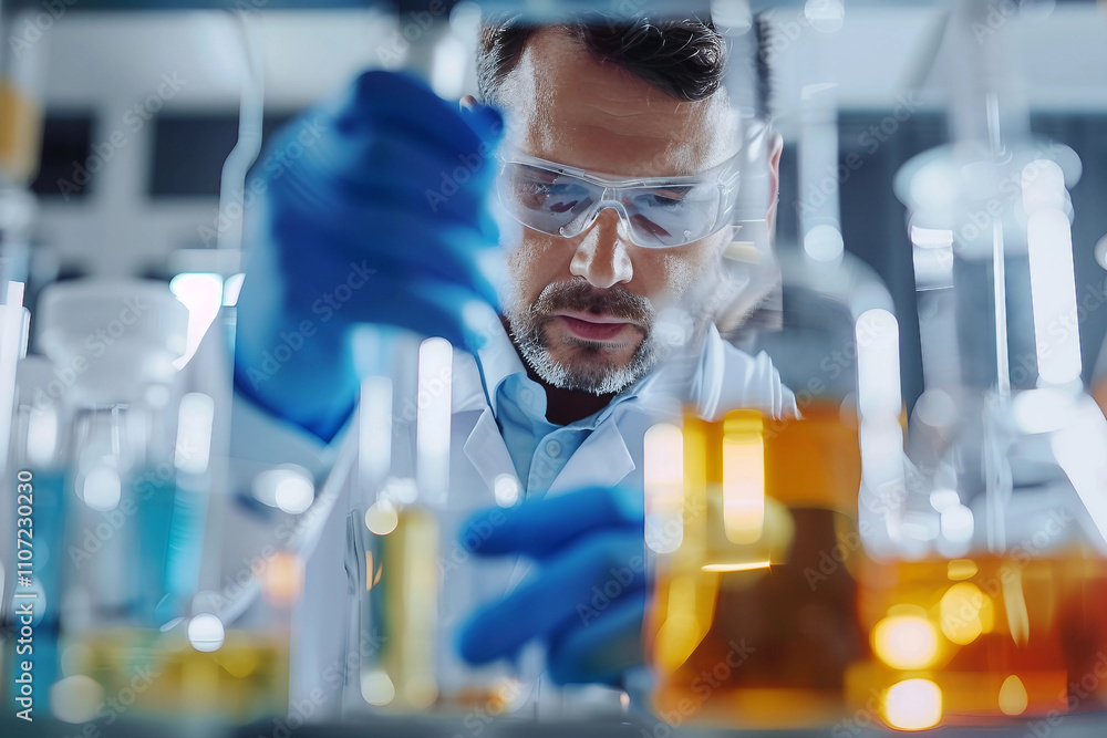 Quality control specialist examining food generative ai Quality control specialist examining food generative ai