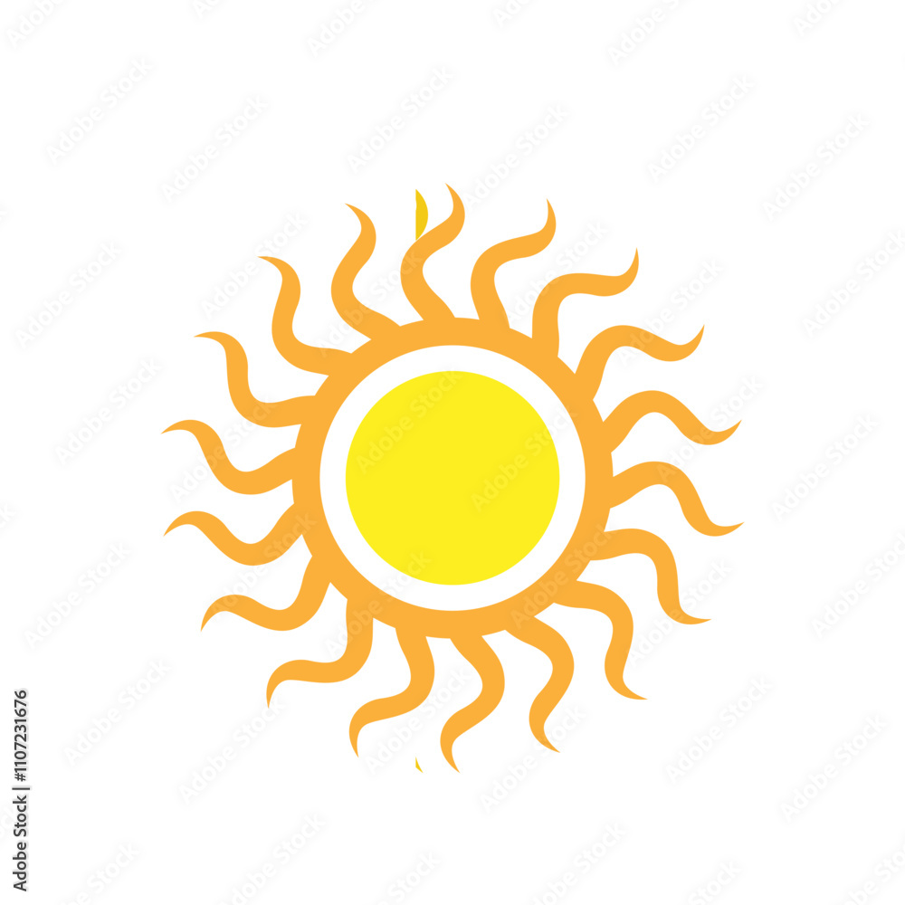 Sun vector icon. Summer illustration sign. hot symbol or logo. Sun vector icon. Summer illustration sign. hot symbol or logo.