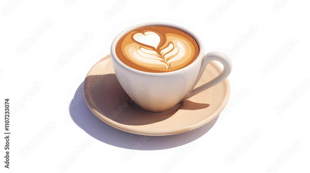 3D Cartoon Ristretto Coffee 3D Cartoon Ristretto Coffee