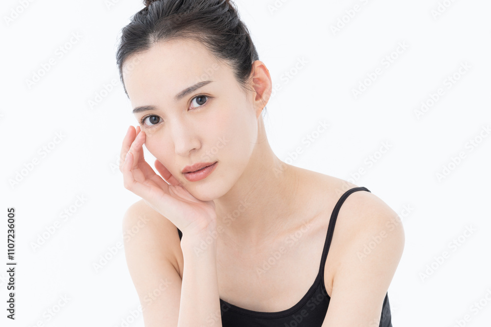 若い女性のビューティ