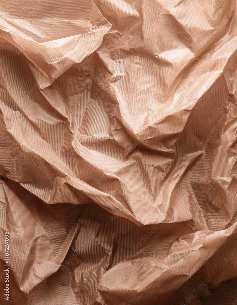 crumpled brown paper abstract creased recycle papers texture background closeup crumpled brown paper abstract creased recycle papers texture background closeup