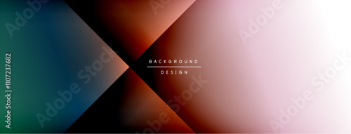 Dynamic shadow lines with gradient colors geometric background