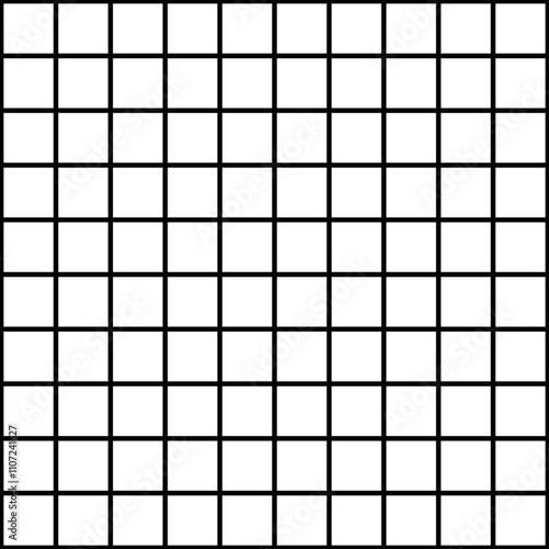 square pattern, black and white crossing lines - vector seamless repeatable grid texture