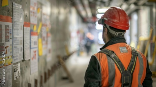 The walls are covered with posters and charts detailing important first aid procedures for common construction site injuries.