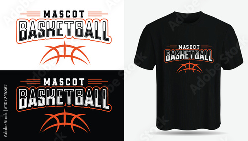 Basketball Sports t-shirt design. Basketball typography, t-shirt graphics, Basketball T shirt design vector illustration.