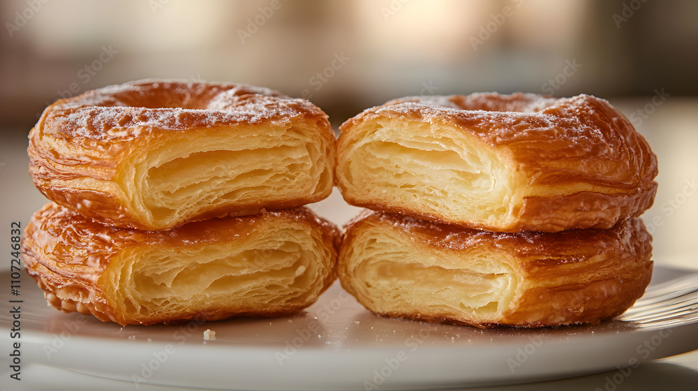 A Detailed Exploration of the Delightful Cronut, the Irresistible Croissant-Doughnut Hybrid That Combines Flaky Layers and a Fried Sugary Crust for the Perfect Sweet Breakfast Treat A Detailed Exploration of the Delightful Cronut, the Irresistible Croissant-Doughnut Hybrid That Combines Flaky Layers and a Fried Sugary Crust for the Perfect Sweet Breakfast Treat