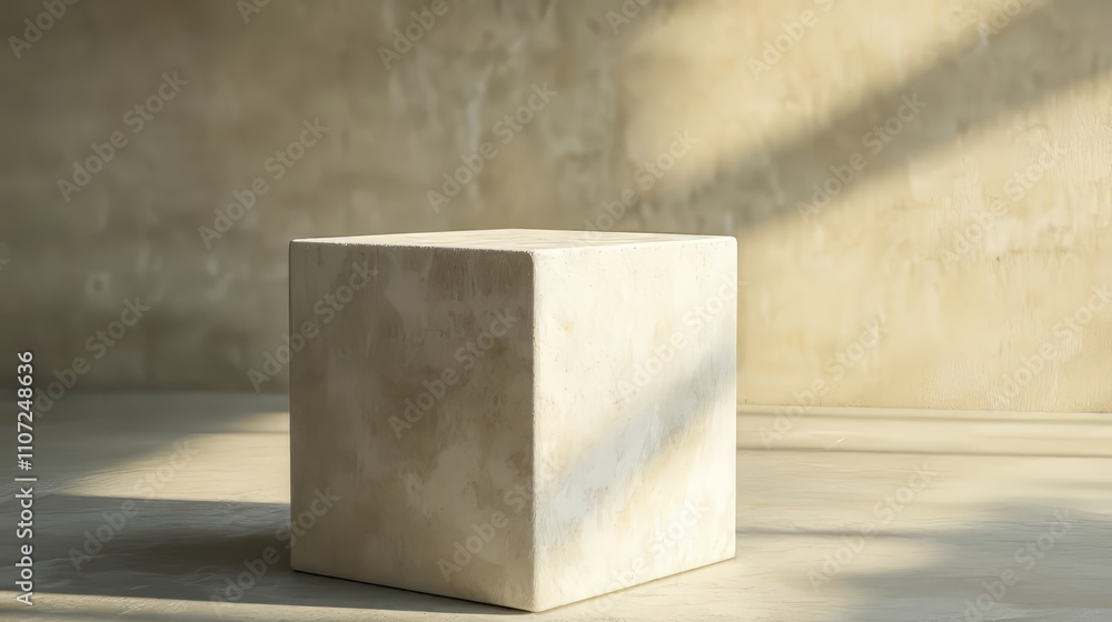 3d geometric cube podium for product placement 3d geometric cube podium for product placement