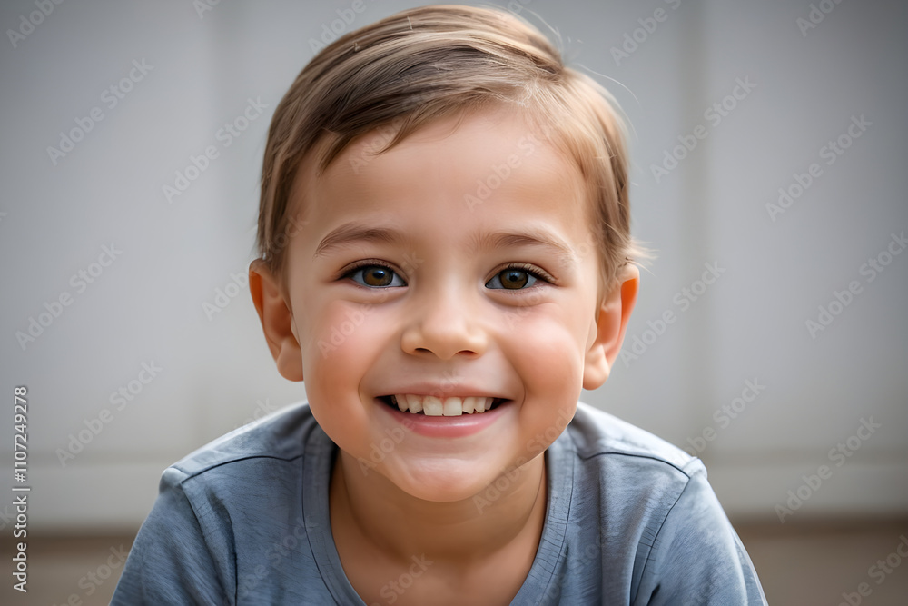 Portrait of happy smiling child showing healthy teeth and gums Portrait of happy smiling child showing healthy teeth and gums