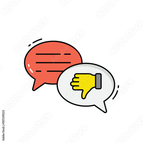 Disagree vector icon