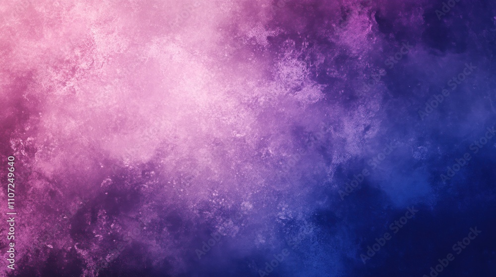 Fototapeta premium Blurred Purple, Pink, and Blue Gradient Background with Grainy Texture for Banner, Poster, or Website Header