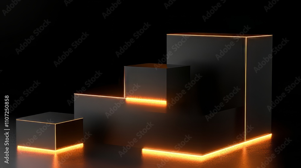 3d geometric cube podium for product placement 3d geometric cube podium for product placement