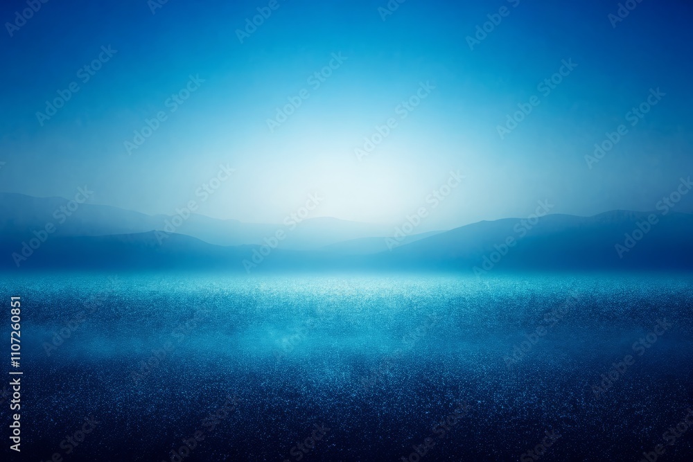 Fototapeta premium Stunning Blue Grainy Gradient Background with Noise Texture Effect for Dark Abstract Web Banner Design Featuring Ample Copy Space for Creative Use